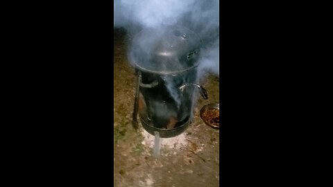 Part 4 Cherry Smoked Beef Chuck Roast 4lbs of Delicious Meat - Its Smoking Now!