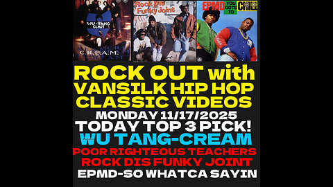 ROC #4 Rock Out With Vansilk 3 Classic Hip Hop Video 11/17/2025