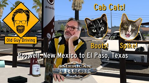 Roswell, New Mexico to El Paso, Texas in American Truck Simulator