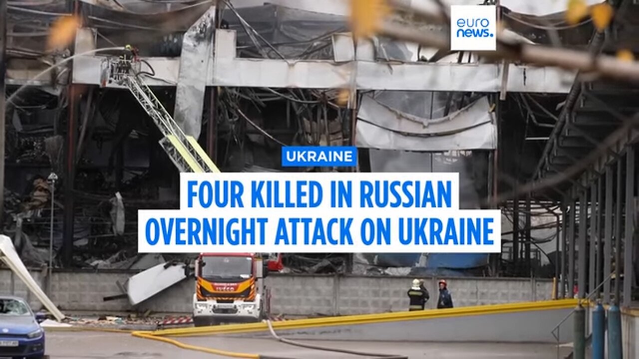 At least four killed in Ukraine after overnight missile and drone attack from Russia