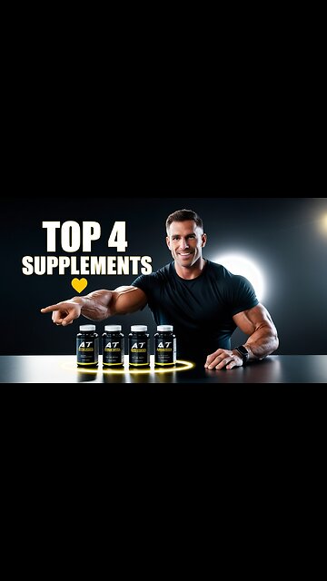 Top 4 supplements every man NEEDS 💊