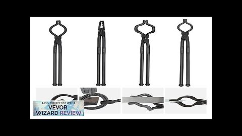 VEVOR Blacksmith Tongs 18” 4 PCS V-Bit Bolt Tongs Wolf Jaw Tongs Review