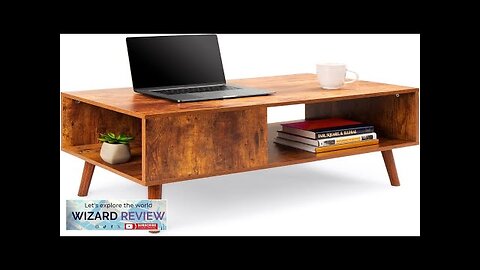 Best Choice Products Wooden Mid-Century Modern Coffee Table Accent Furniture for Living Review