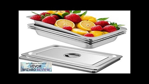 VEVOR 4 Pack Steam Table Pans 20.9 x 12.8 x 3.9 Inch Review