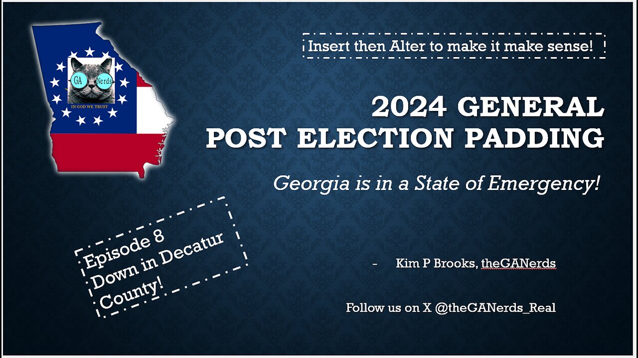 2024 Post Election Day Padding - Episode 8 - Decatur covering their tracks