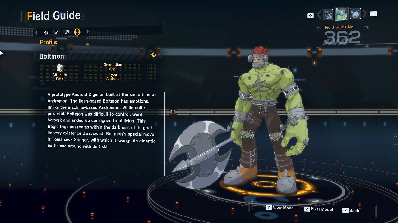 boltmon all digivolution/de-digivolution/profile Digimon Story Time Stranger