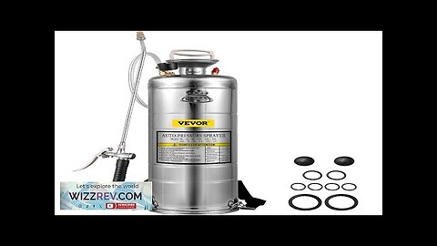 VEVOR 3.5Gal Stainless Steel Sprayerl Set with 20" Wand& Handle& 3FT Reinforced Review