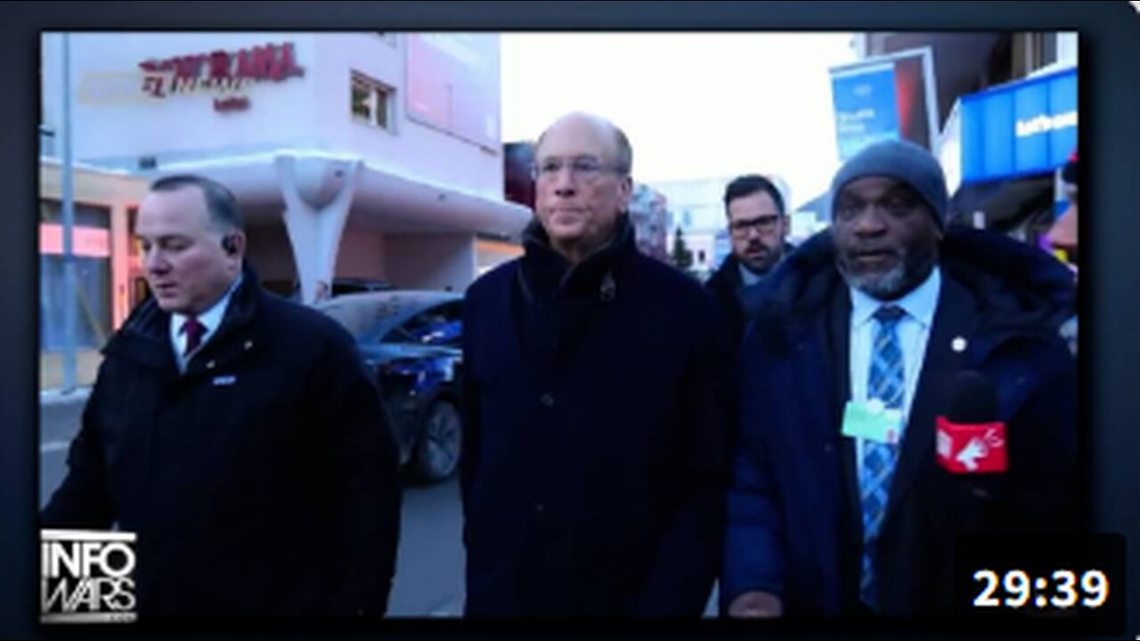 EXCLUSIVE: Larry Fink Confronted Face-to-Face At Davos For His Crimes Against Humanity!