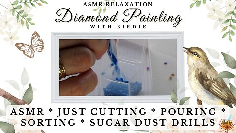 🔹 GRATIFING SATISFYING ASMR🔹DIAMOND PAINTING ART 🔹Kit-Up Cutting Pouring Sugar Dust Drills 🔹#ASMR