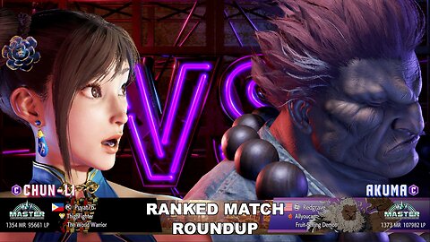 Kuya Kalbo SF6 Ranked Roundup. Chun Li Master Rank [Hori Fight Stick]