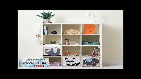 3 Sprouts Fabric Storage Box Grey Elephant Review