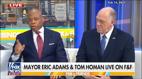 NYC Mayor Adams Joins Up With Tom Homan to Help With Deportations