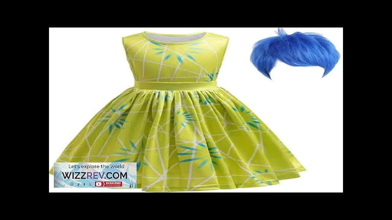 Inside Out Joy Cosplay Costume Princess Dress Accessories For Girls Halloween Christmas Review