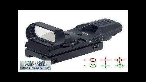 Hot 20mm Rail Riflescope Hunting Optics Holographic Red Green Dot Sight Reflex Review