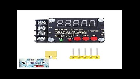 MAX31865 Temperature Measurement Module Collector High Precision PT100 PT1000 Serial Port Review