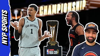 Will Knicks TAKE DOWN Wemby's Spurs in NBA Cup Championship?