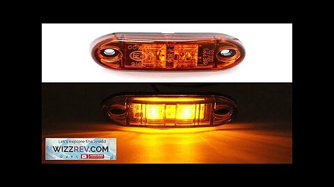 1PC LED Front Side Marker Indicator Light 12V 24V For Truck Van Review