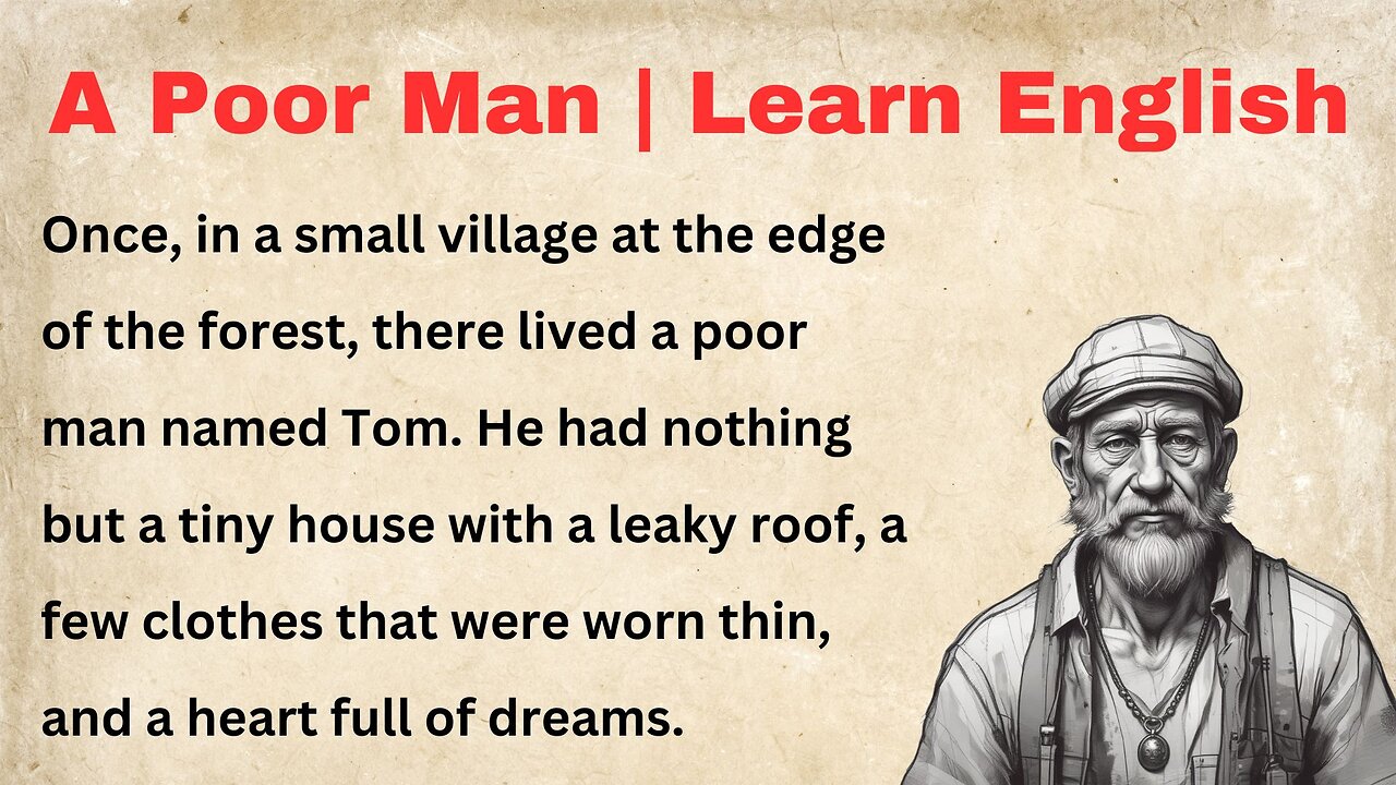 A Poor Man ✅ Learn English Through Stories ✅ Story for Listening ✅