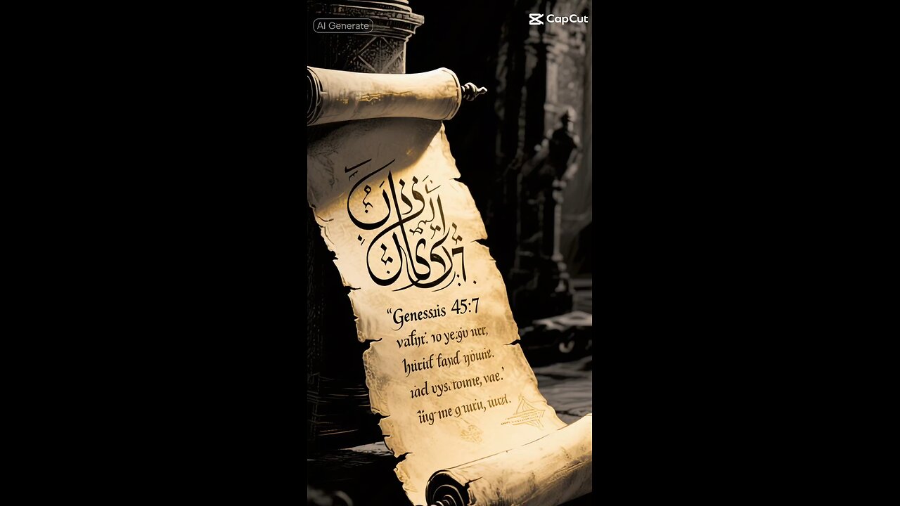 “But God sent me ahead of you to preserve for you a remnant on earth and to save your lives by....