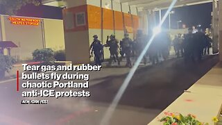 Tear Gas and Rubber Bullets Fly During Chaotic Portland Anti-ICE Protests