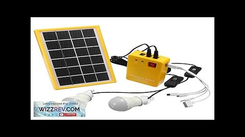 Solar Power Panel Generator Kit 5V USB Charger Home System with 3 Review