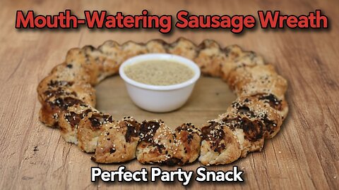 Sausage Bite Wreath Recipe | Easy Holiday Puff Pastry Appetizer