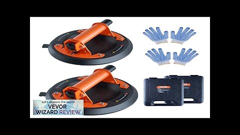 VEVOR Glass Suction Cup 8" 2 Pack 615 lbs Load Capacity Vacuum Review