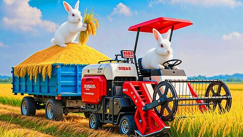 Bunny Gets Sick While Helping Mama Rabbit in Rice Field 🐱🌾 | A Healing and Heartwarming Story