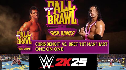 WWE 2K25 Chris Benoit Vs Bret Hitman Hart PS5 Gameplay Oct 30 2025