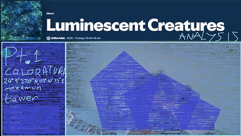 Analysis of 青葉市子 Ichiko Aoba's Luminescent Creatures album pt.1 (streamed 2025/03/11)