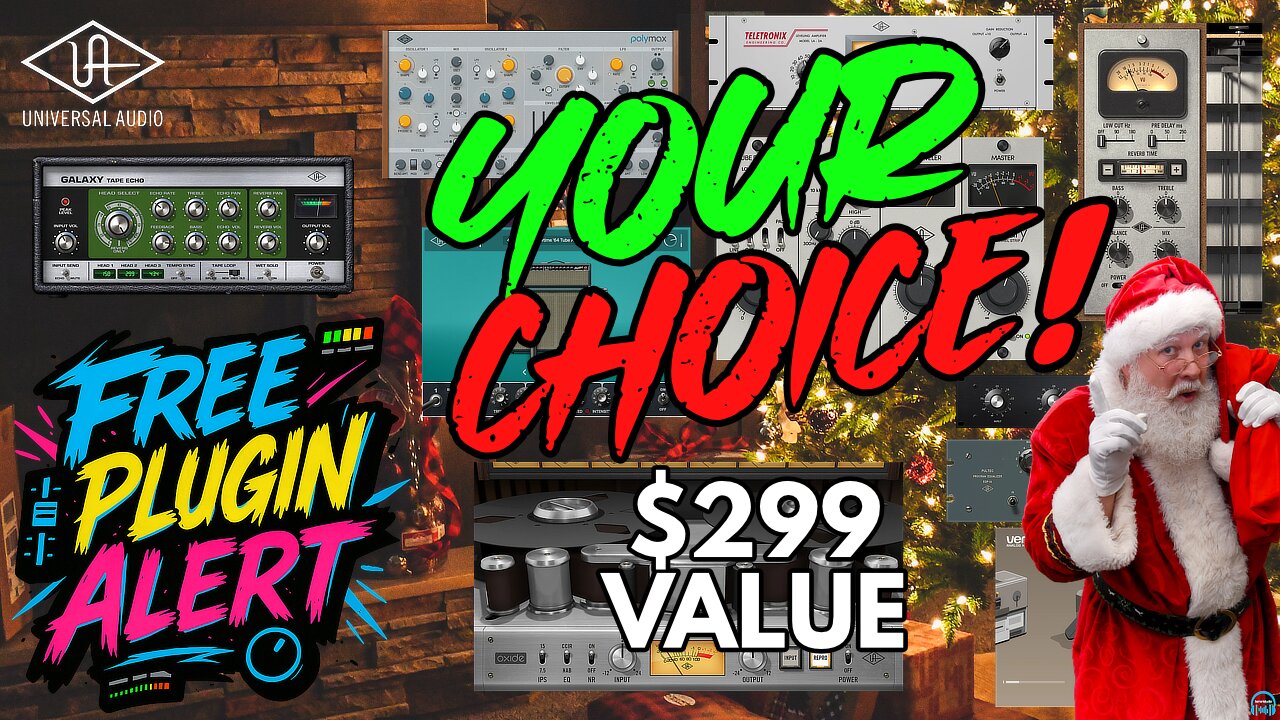 FREE PLUGIN from Universal Audio 🎁 YOUR CHOICE $299 Value