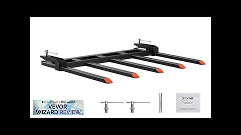 VEVOR Clamp on Debris Forks to 48" Bucket 2600 lbs Capacity Heavy Review