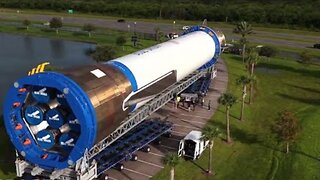 Blue Origin's massive New Glenn rocket on move to launch pad