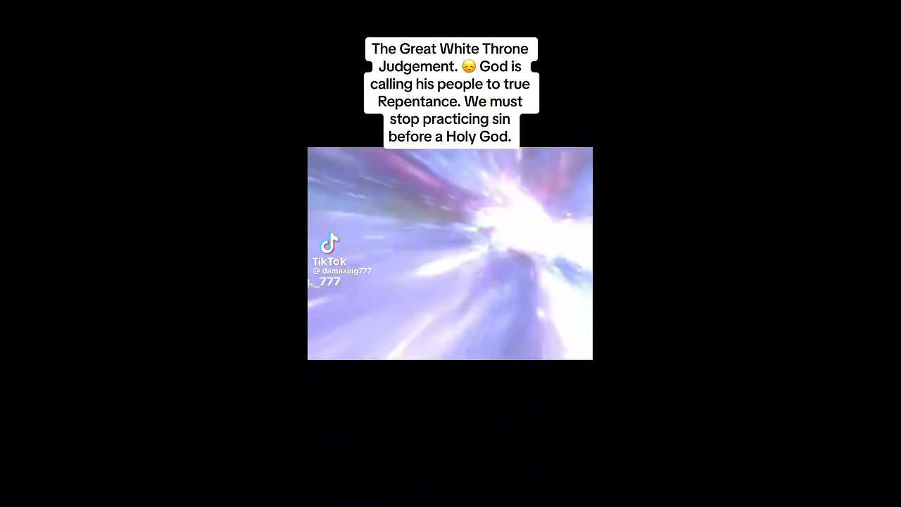 The great white throne judgment