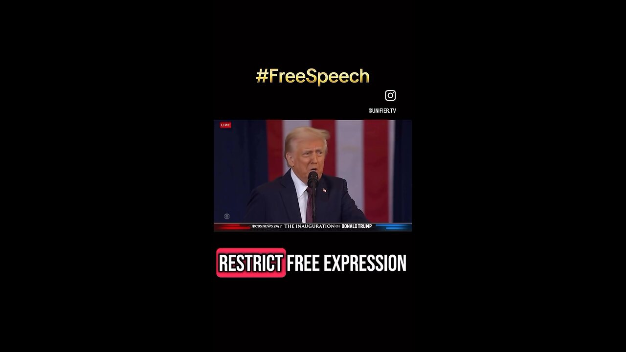 #FreeSpeech is BACK! #trump #trump2024 #trumpinauguration #censorship