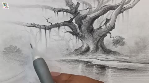 How to draw Easy and Simple Nature Art