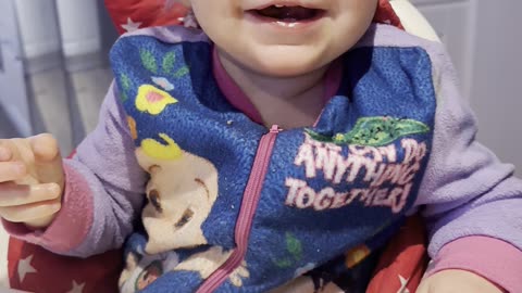 Baby Kayla Mouth Full of Fries 🍟😂 (Yum Yum)