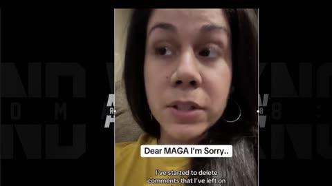 BRAINWASHED DEMOCRAT APOLOGIZES TO MAGA AND TRUMP