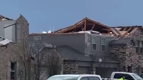 Tornado damage in New Caney, TX Dec 28, 2024