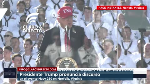 Discurso del Presidente en la Celebración de los 250 Años de la Marina en el USS Harry S. Truman, Norfolk