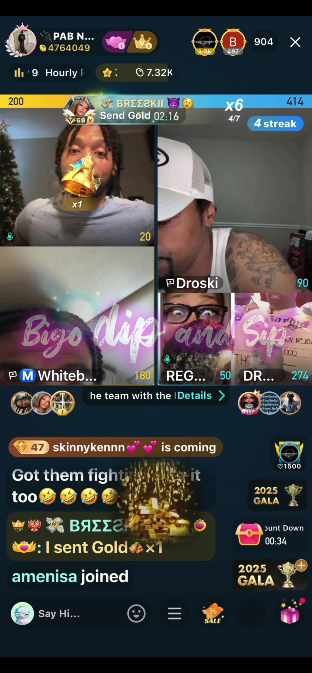 Team pk Droski Liyah DreBaby Maj Pablo about content house 11/18/25 #bigoclipandsip