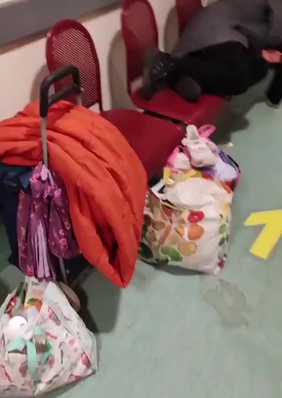 This is a hospital in Birmingham. Britain is in a state of collapse!