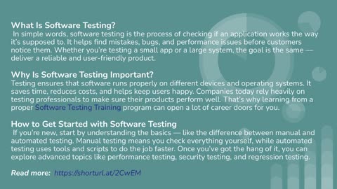 Beginner's Guide to Effective Software Testing Practices