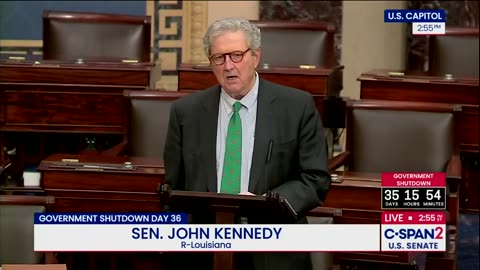 Sen. Kennedy Introduces Two Bills Suspending Congress Members’ Pay During a Shutdown