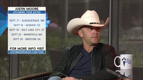 Country Music Artist Justin Moore Joins The RE Show in Studio - 9/14/15