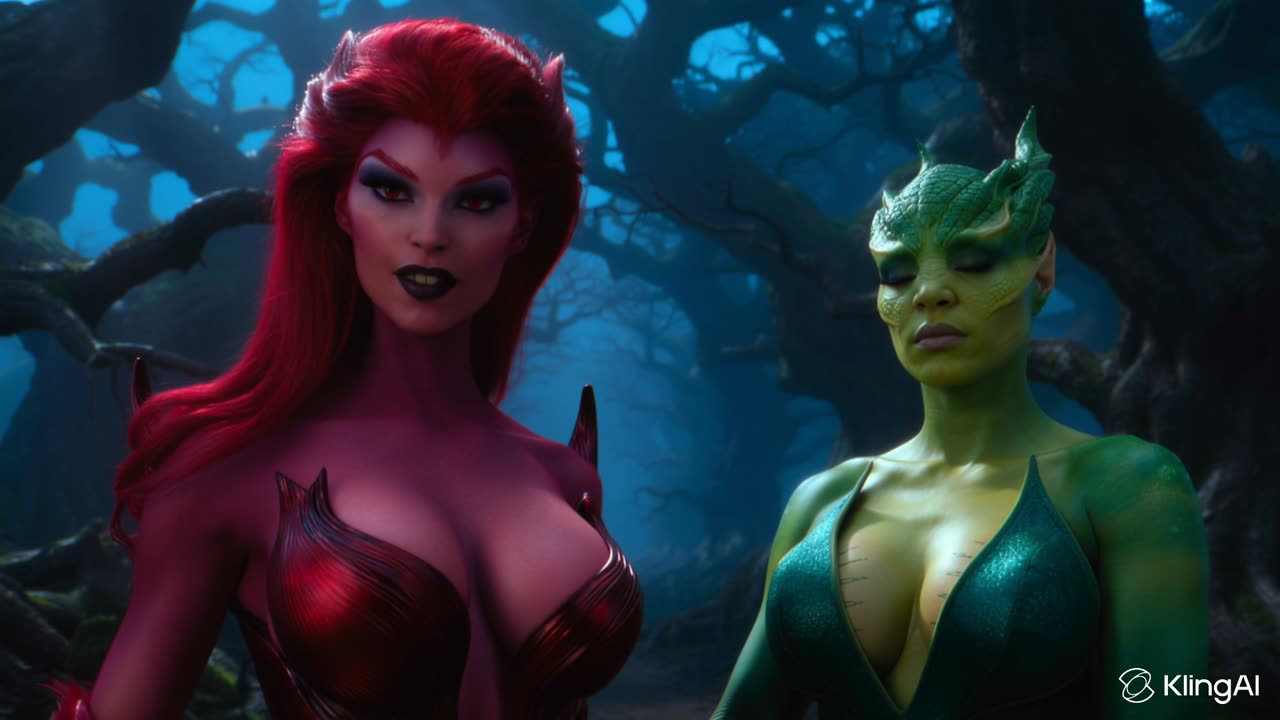 Demonesses About to Devour Each Other, AI Video