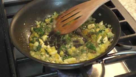 Mashed Potato Patties with Salmon & Saffron