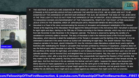 HANUKKAH 1ST NIGHT "Jesus The Light of Hanukkah"