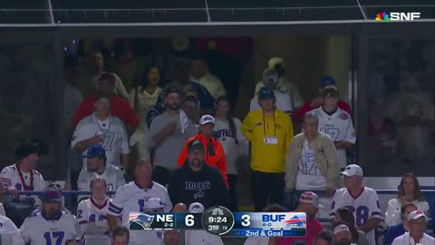 Fan Catches Pass From Josh Allen, Immediately Exits the Stadium as Announcers Call His Escape
