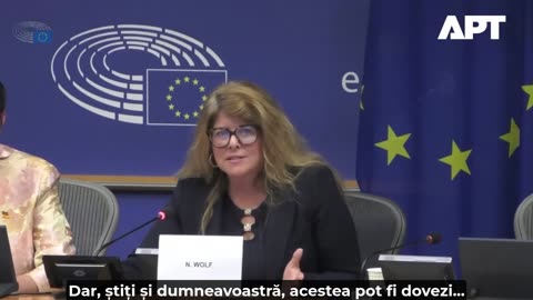 Naomi Wolf în Parlamentul european - Injectarea ARNm- cea mai mare crimă împotriva umanității
